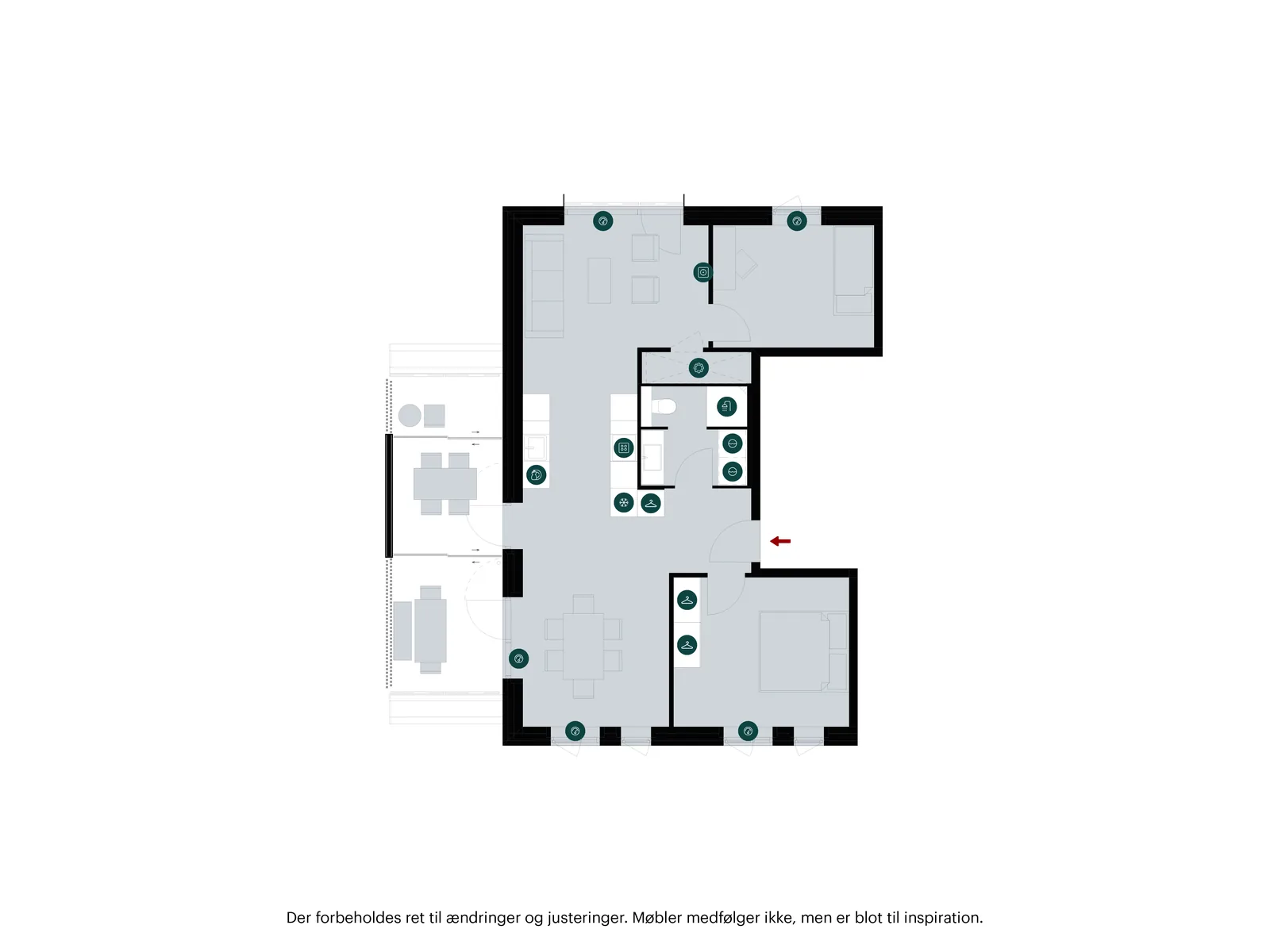 3-room apartment with a balcony in 2300 København S image 3