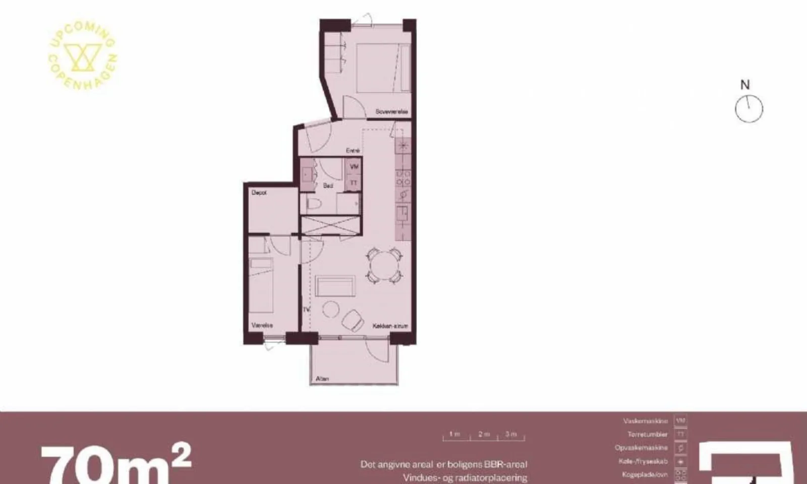 3-værelses lejlighed med elevator i 2300 København S billede 3