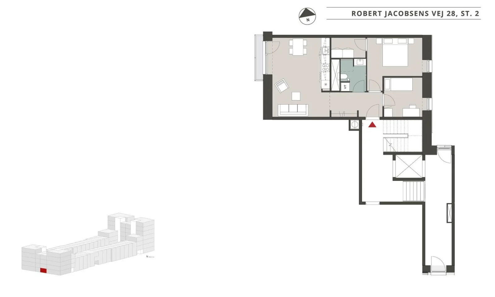 3-room apartment with an elevator in 2300 København S image 3