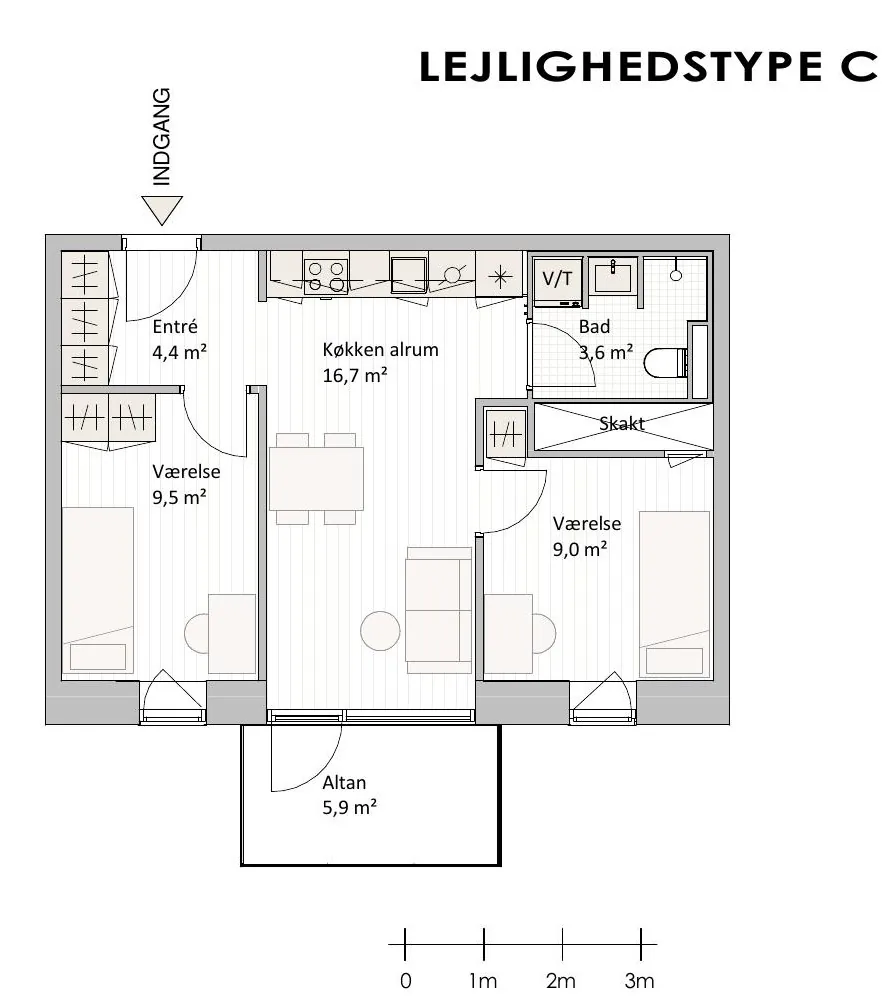 3-room apartment in 9000 Ålborg image 3