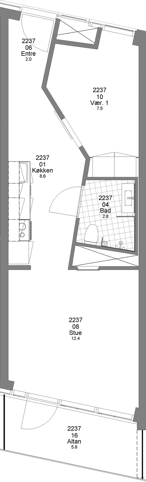 2-værelses lejlighed i 7400 Herning billede 2