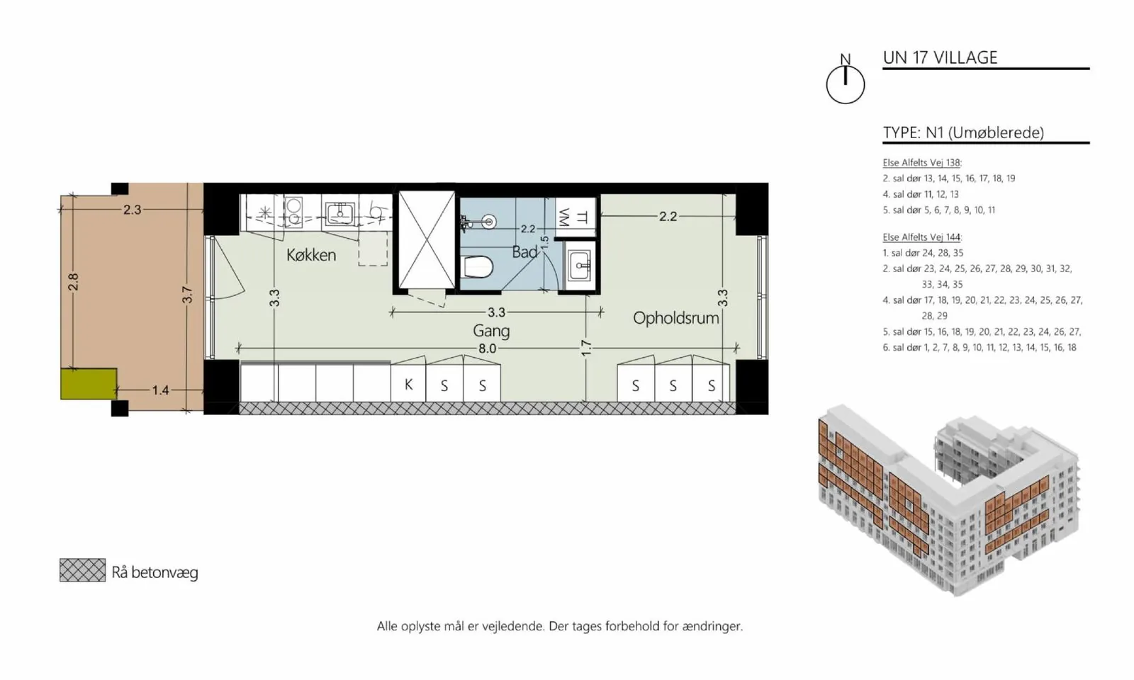 1-værelses lejlighed med elevator i 2300 København S billede 3