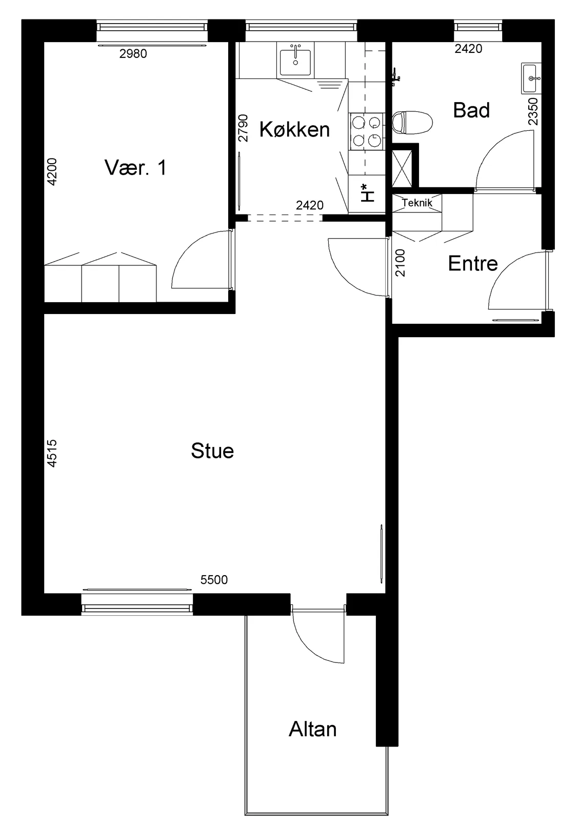 2-room apartment in 7480 Vildbjerg image 2
