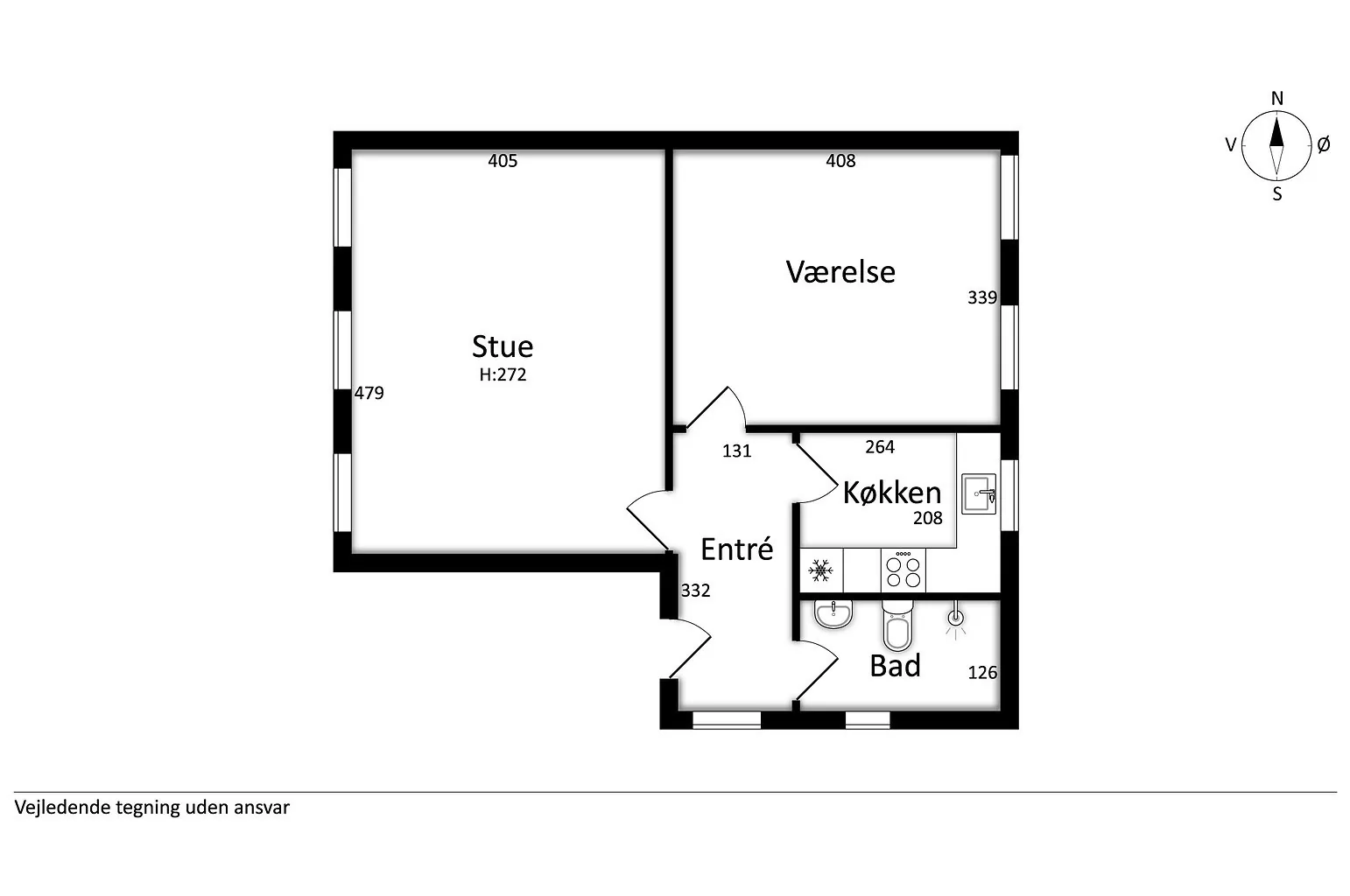 2-room apartment with a terrace in 6000 Kolding image 6