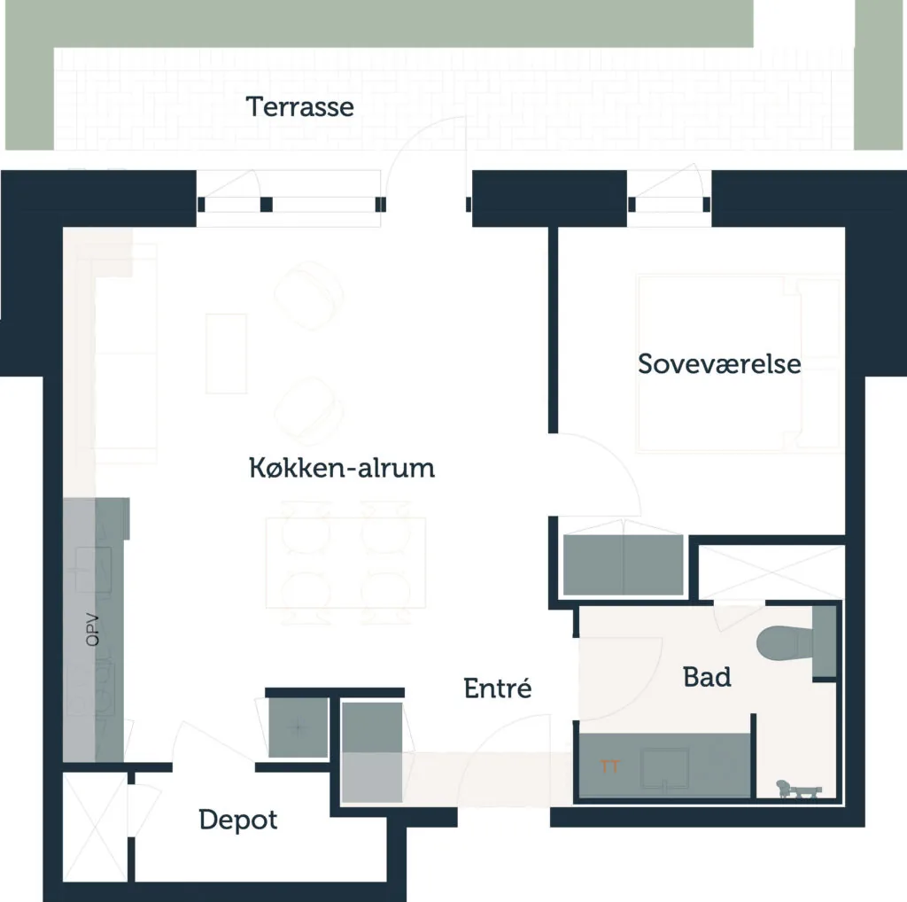 2-værelses lejlighed med elevator i 2605 Brondby billede 6
