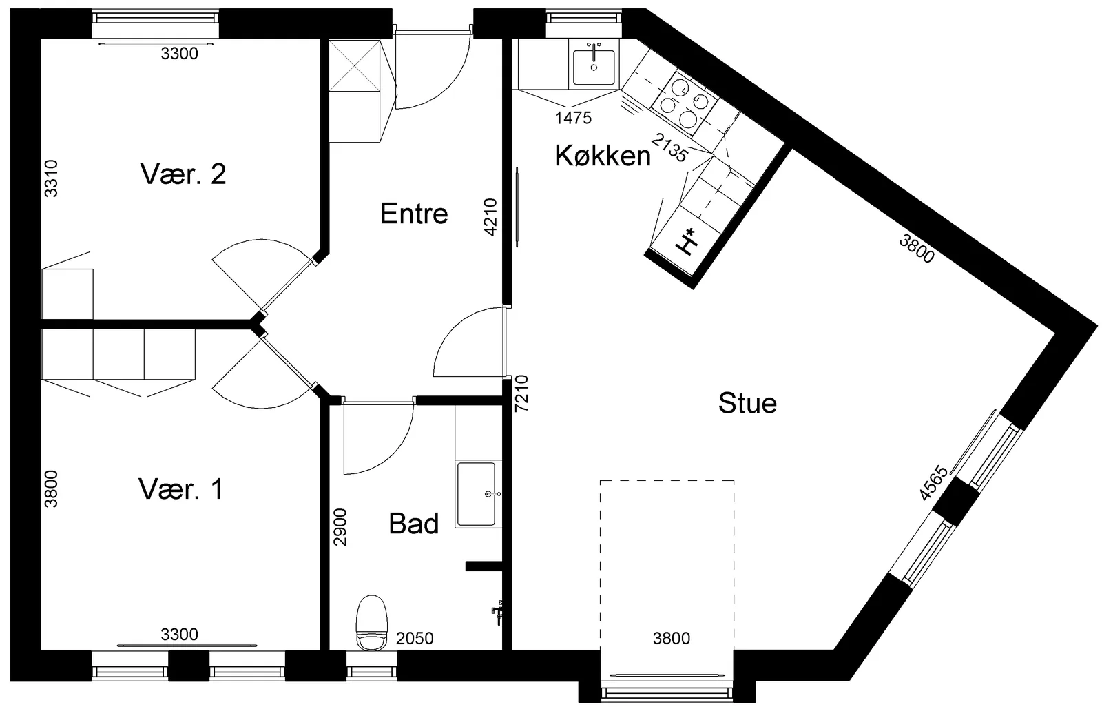 3-room townhouse in 7830 Vinderup image 2