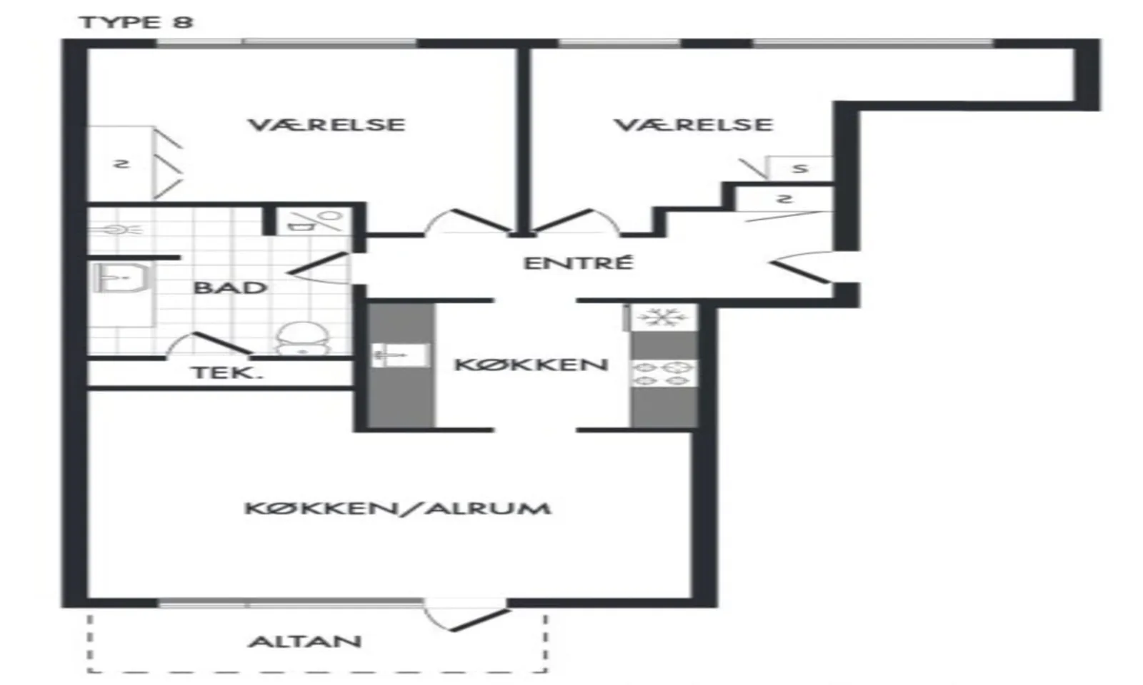 3-værelses lejlighed med elevator i 2740 Skovlunde billede 3