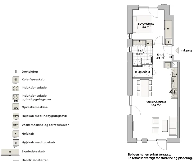 2-room apartment in 8240 Risskov image 3