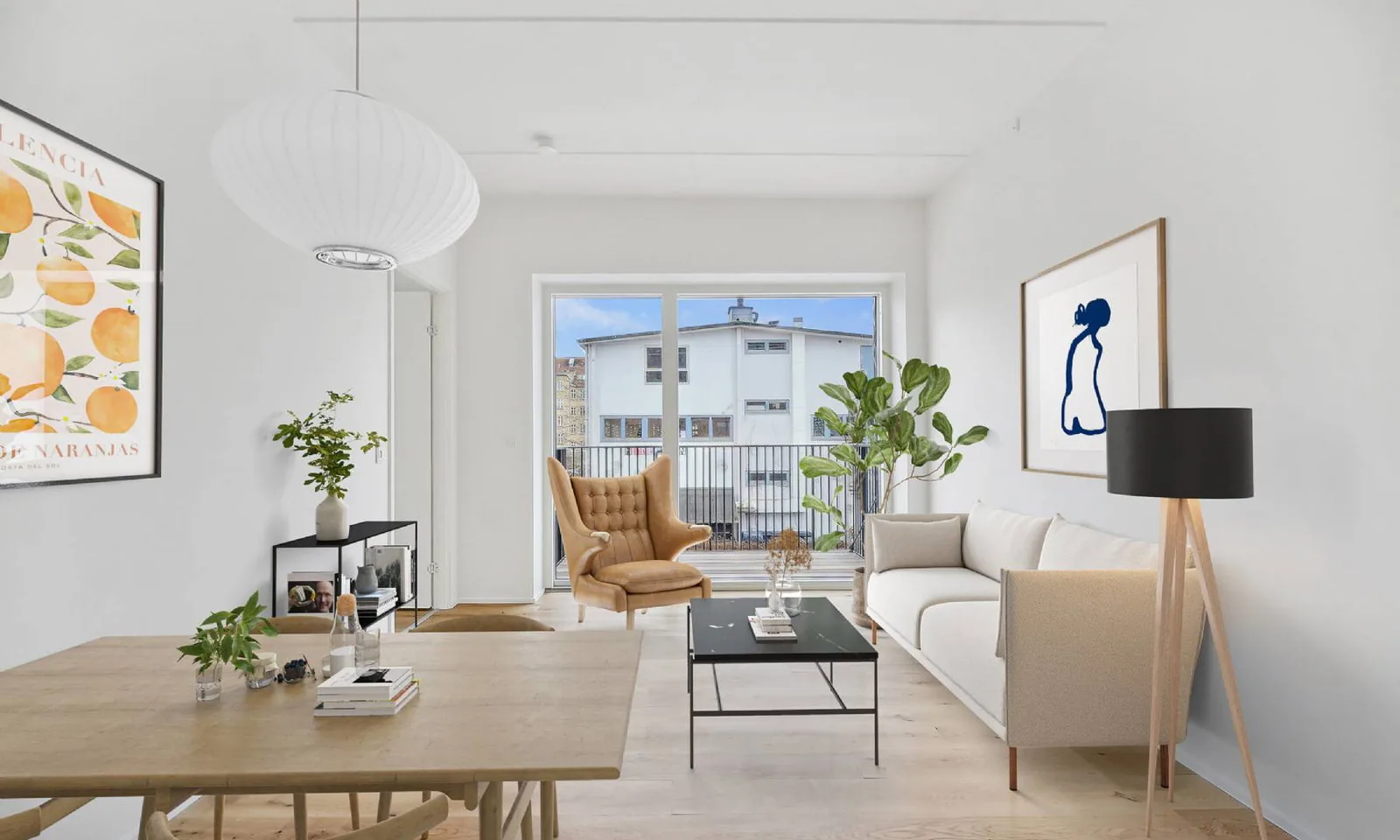 2-room apartment with a balcony in 2400 København NV image 2