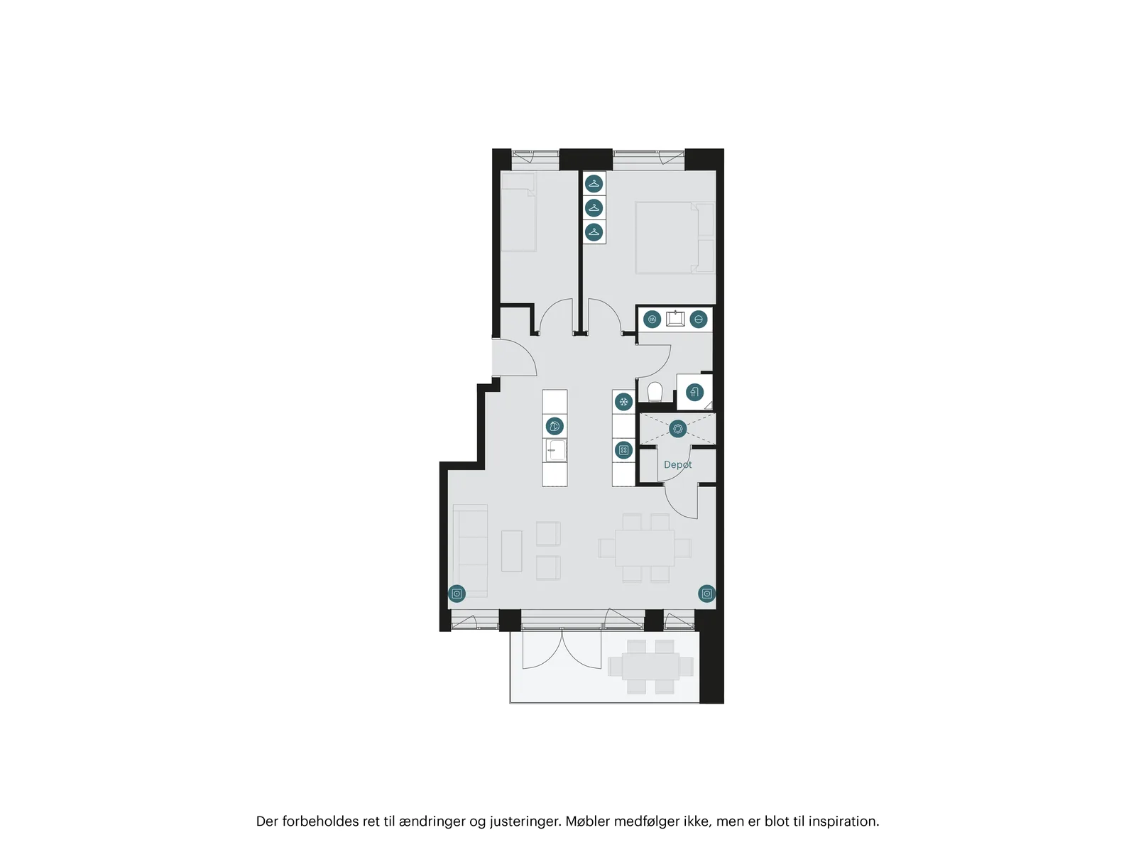 3-room apartment with a balcony in 3060 Espergærde image 3
