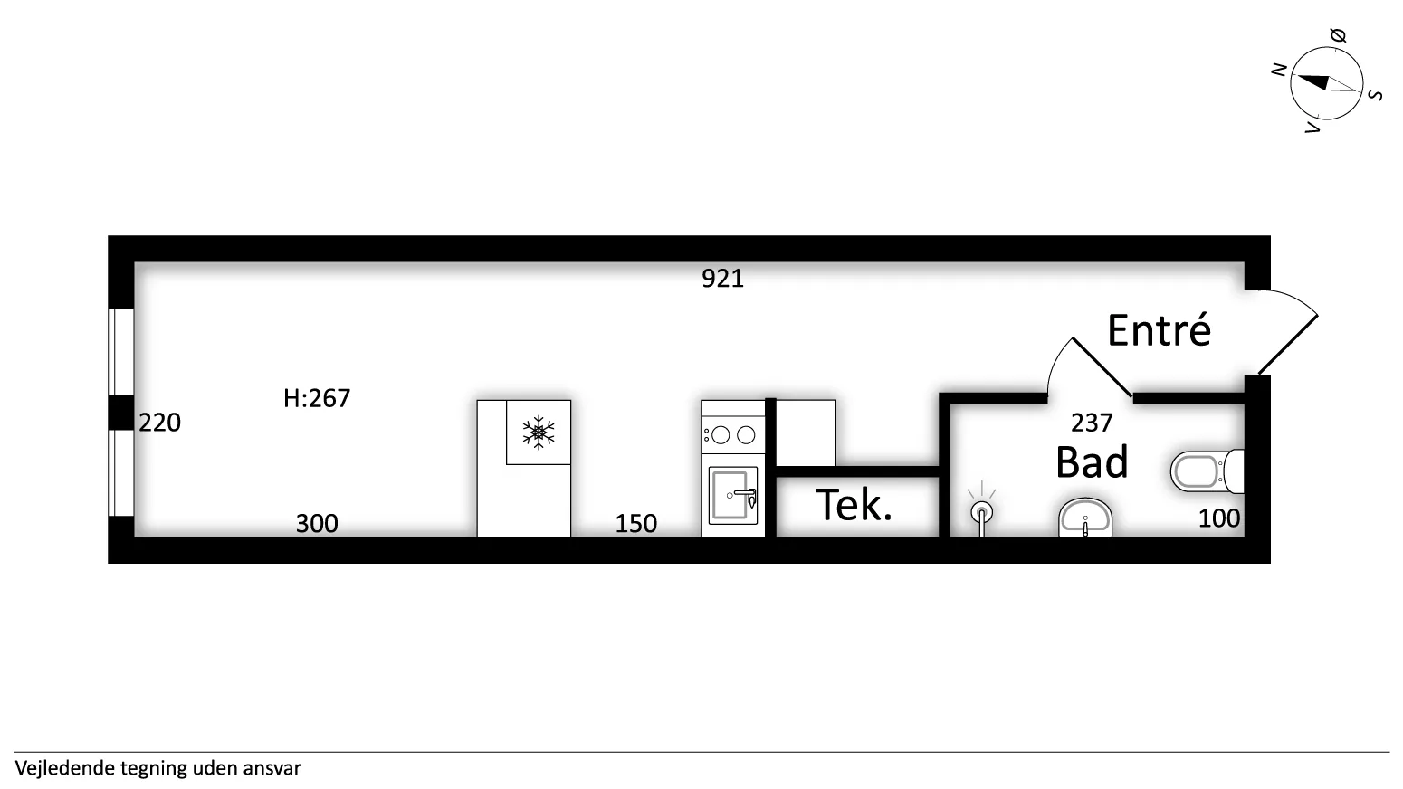 1-værelses lejlighed med elevator i 2750 Ballerup billede 6