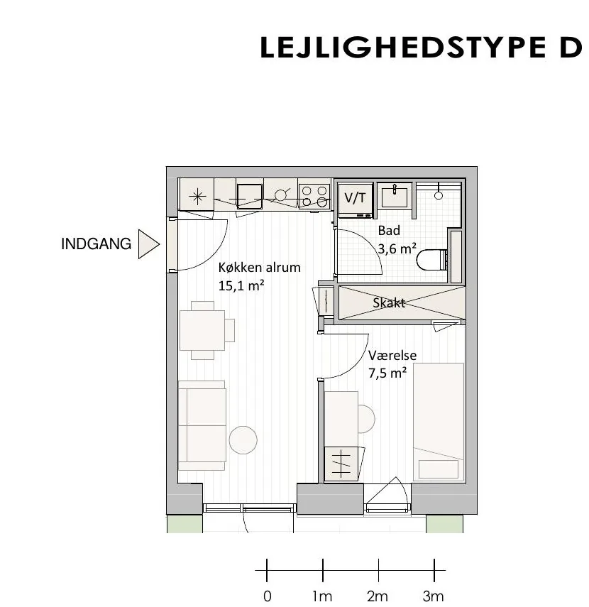 3-værelses lejlighed i 9000 Ålborg billede 3