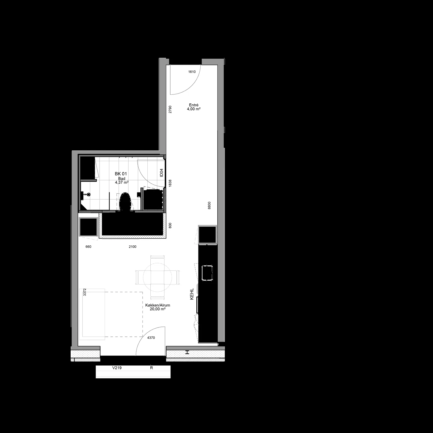 1-room apartment in 8220 Brabrand image 4