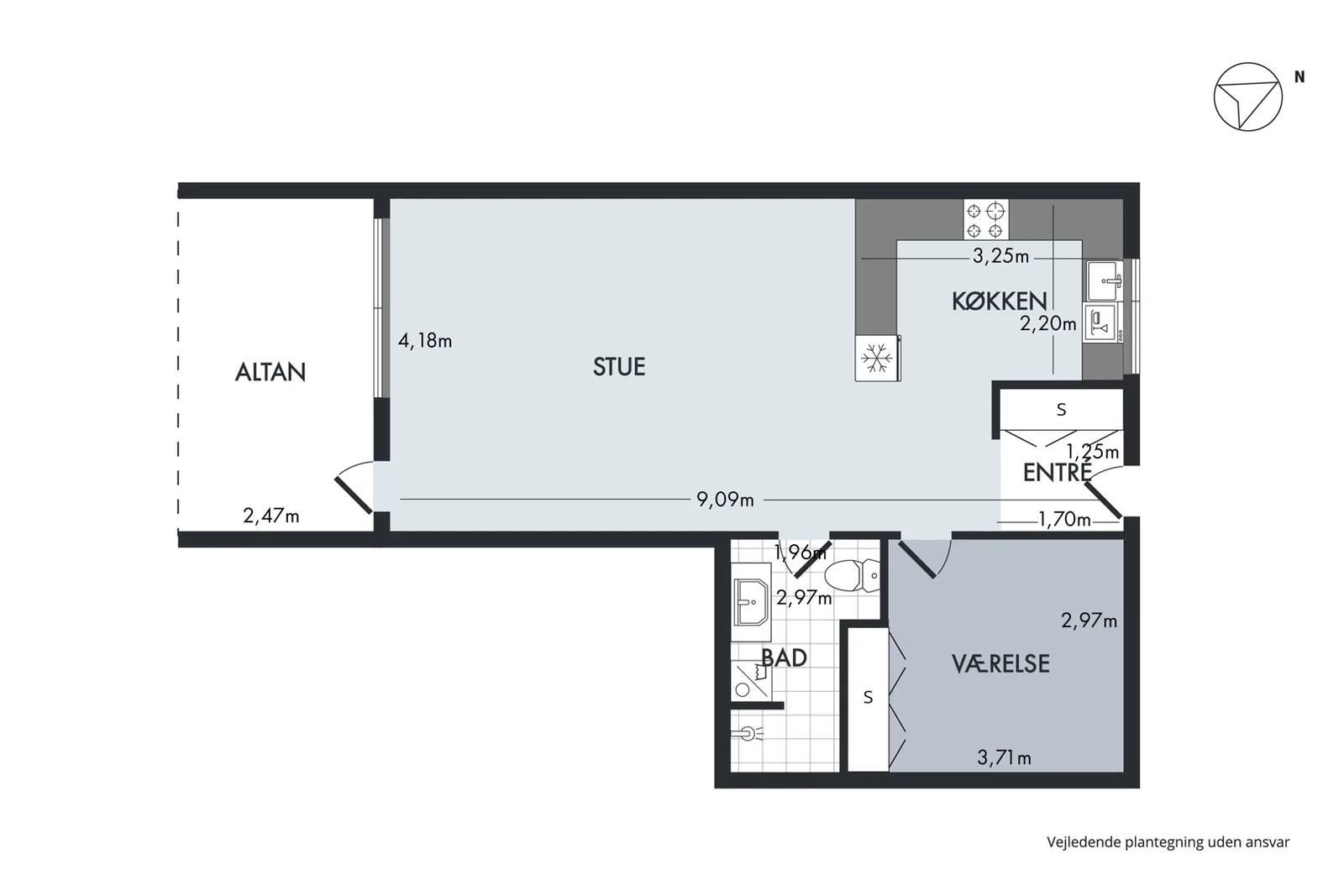 2-room apartment with a balcony in 9260 Gistrup image 6