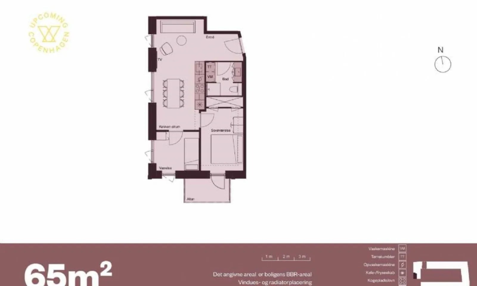 3-værelses lejlighed med elevator i 2300 København S billede 3