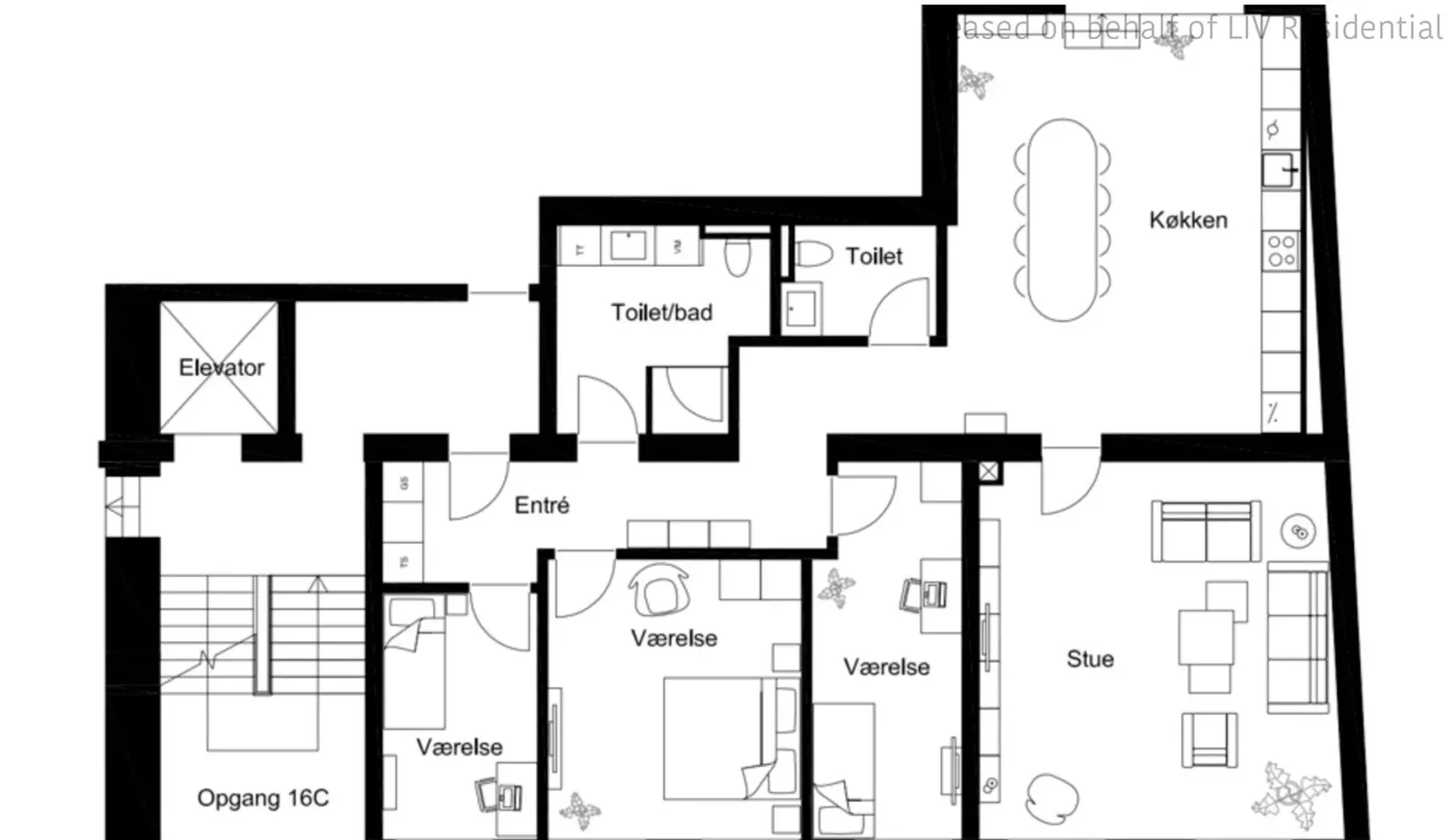 5-room apartment with a balcony in 3400 Hillerød image 6