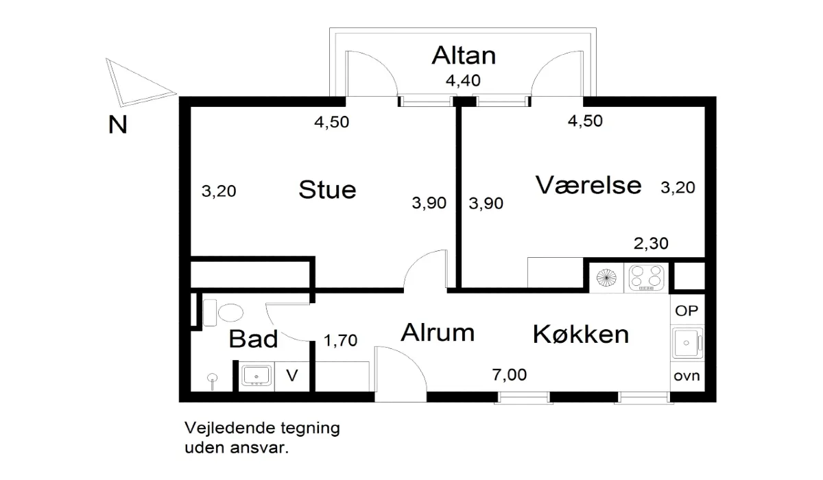 2-værelses lejlighed med altan i 8240 Risskov billede 3