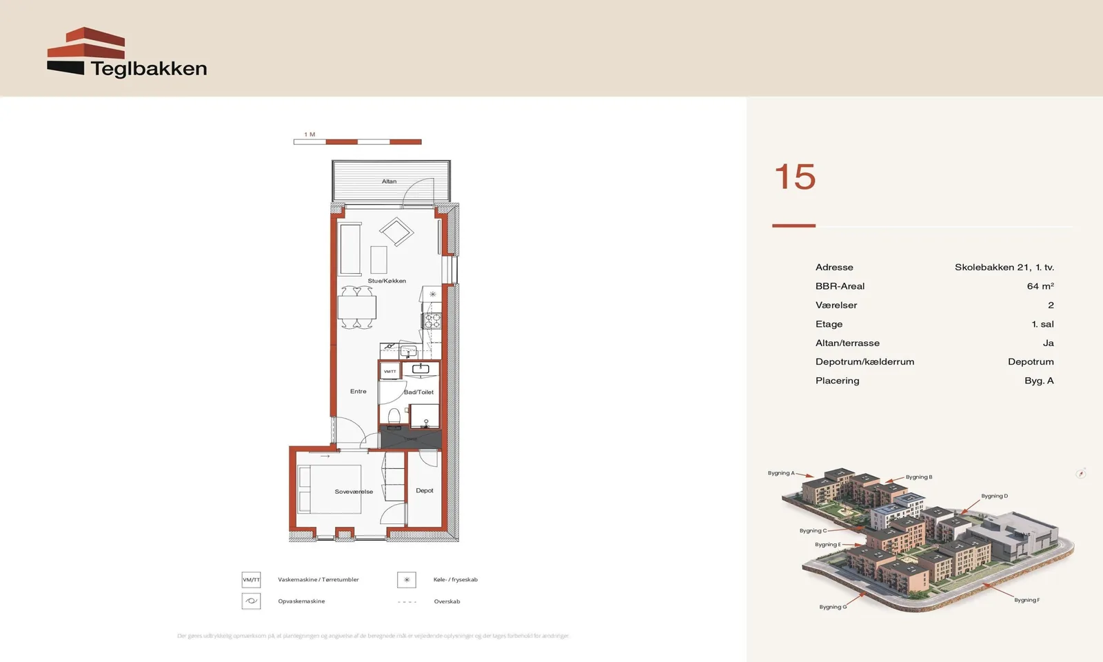 2-room apartment with an elevator in 2640 Hedehusene image 3