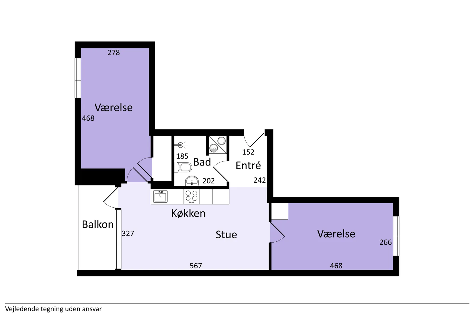 3-room apartment with a balcony in 8200 Århus image 6