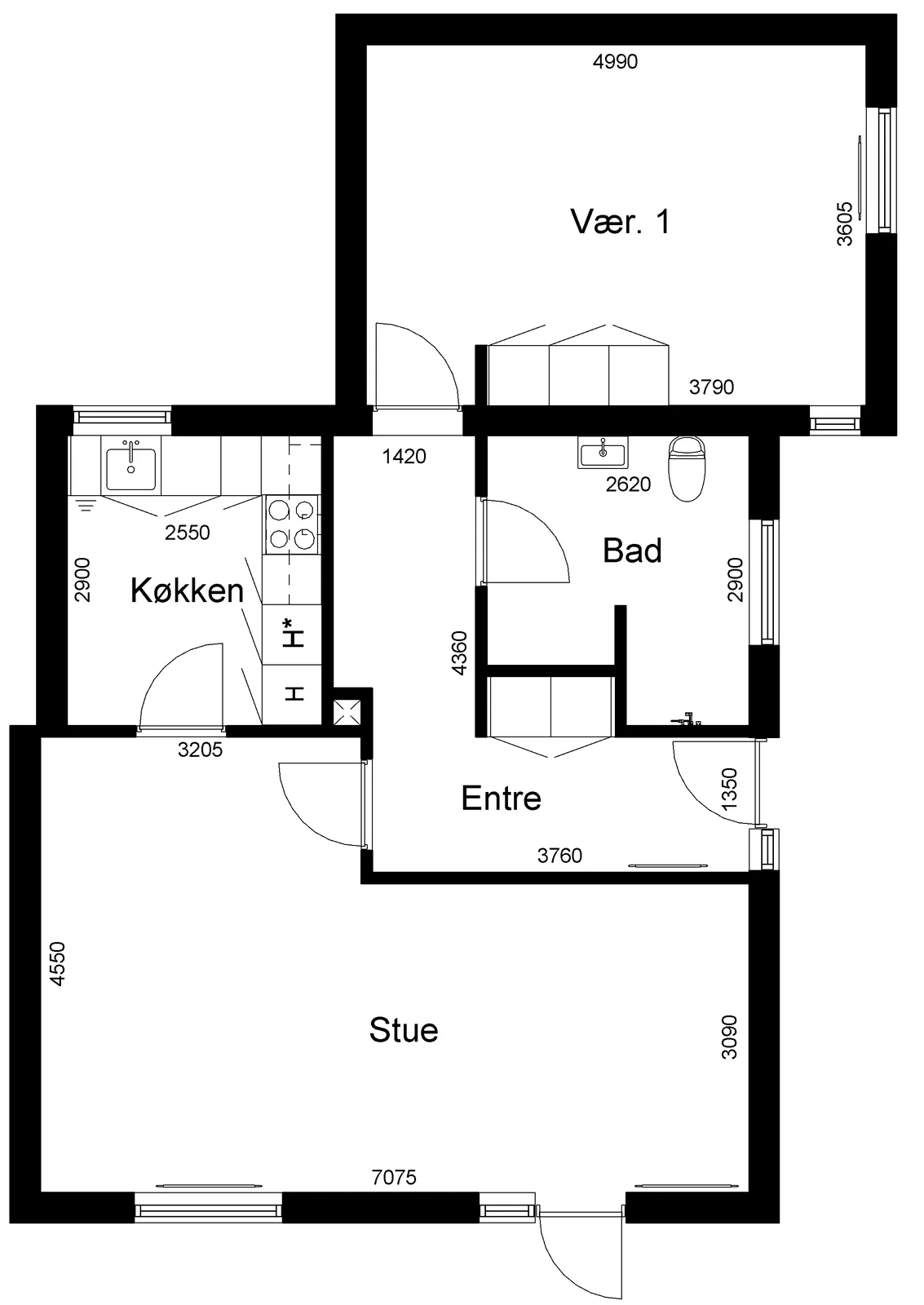 2-room townhouse in 6880 Tarm image 2