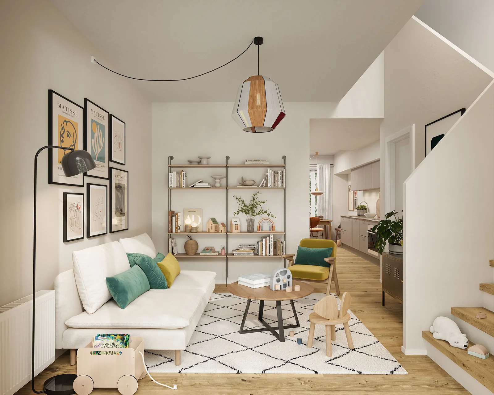 5-room townhouse with an elevator in 7190 Billund