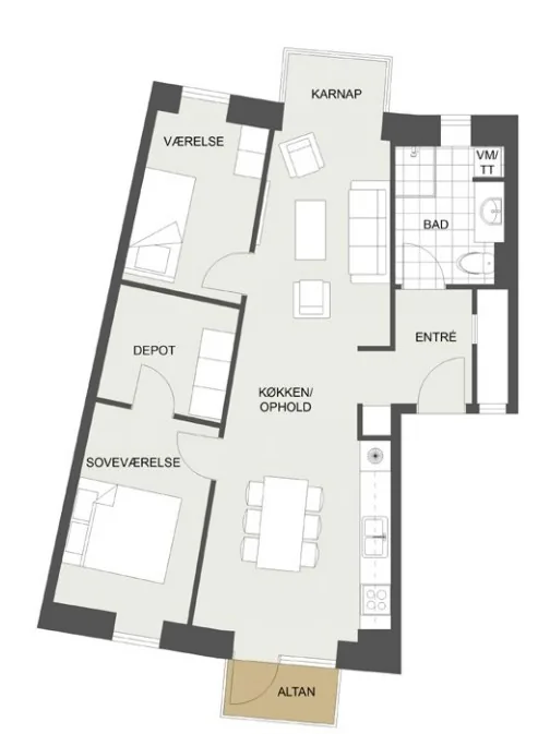 3-room apartment in 8240 Risskov image 3