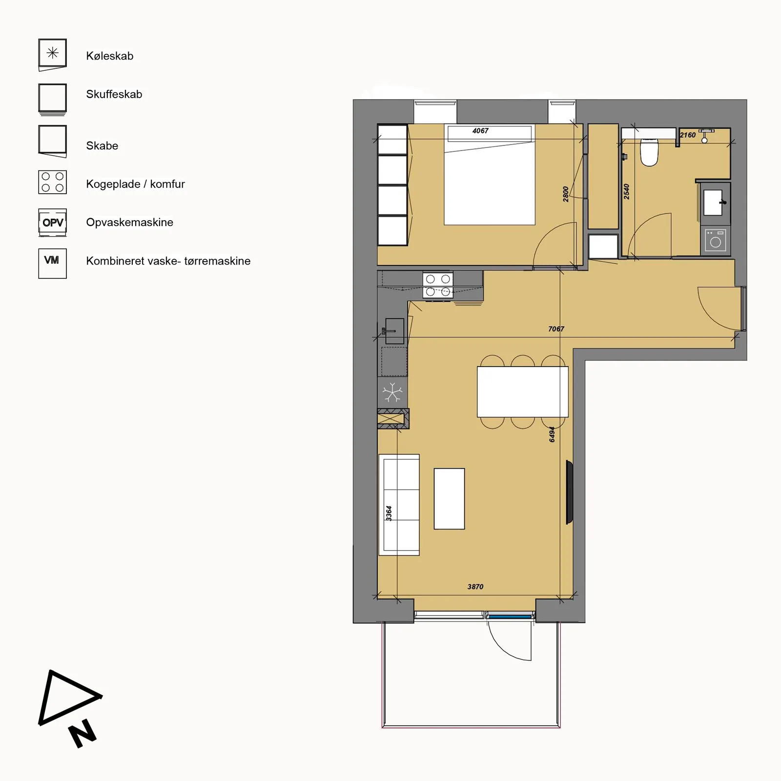 2-room apartment in 8722 Hedensted image 3