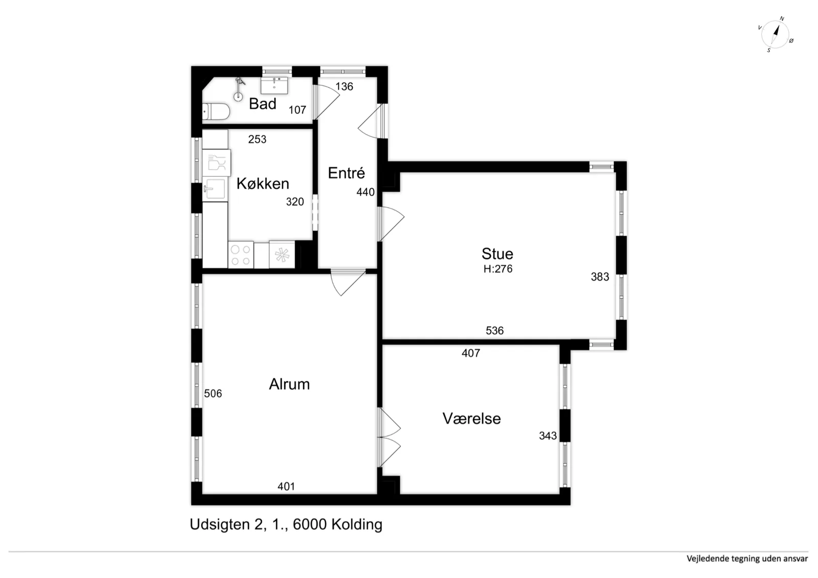3-room apartment with parking in 6000 Kolding image 6