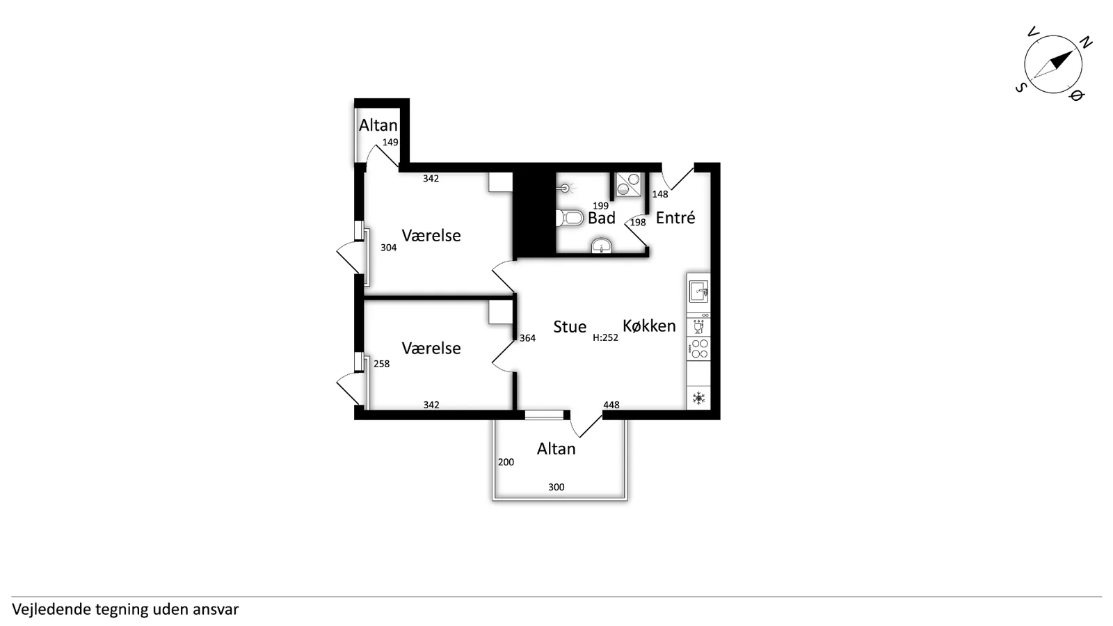 3-værelses lejlighed med altan i 8200 Århus billede 6