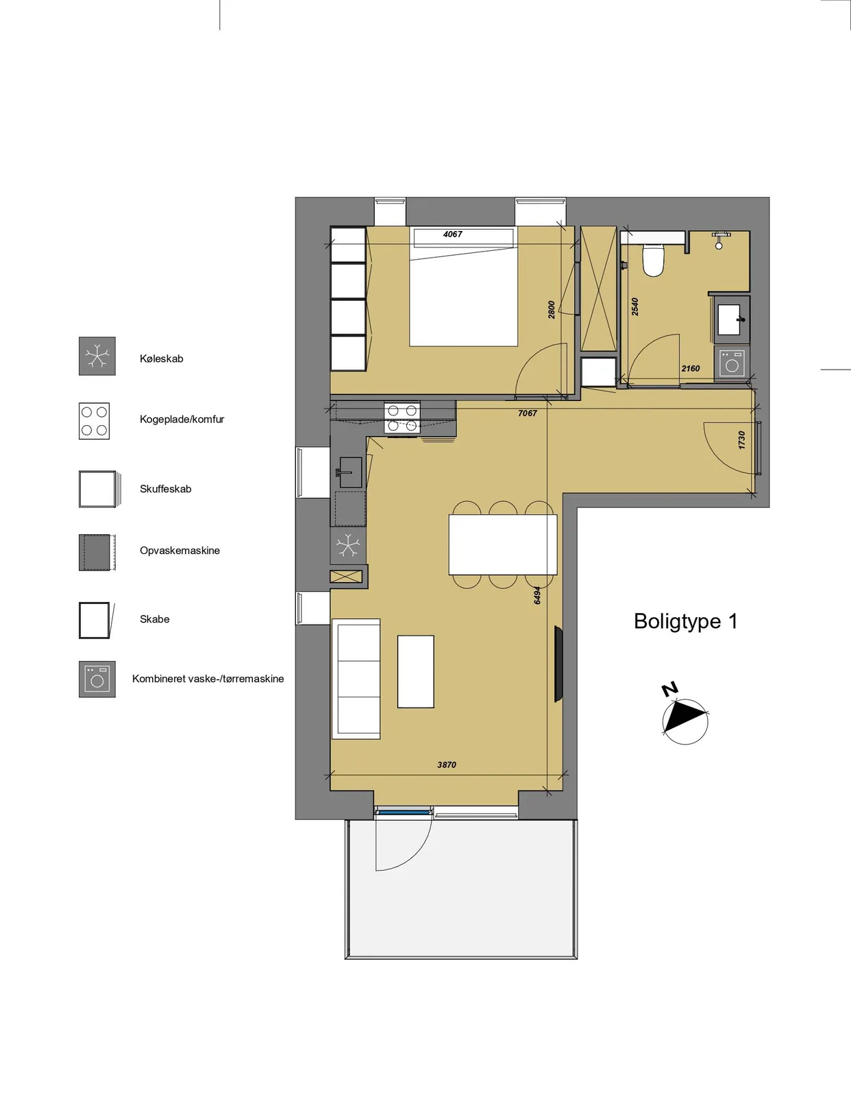 2-room apartment in 8722 Hedensted image 3