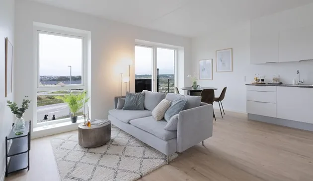 3-værelses lejlighed med parkering i 8700 Horsens