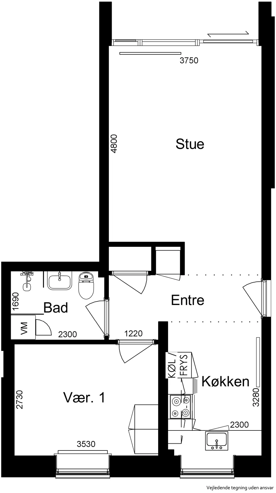 2-room apartment in 7830 Vinderup image 2