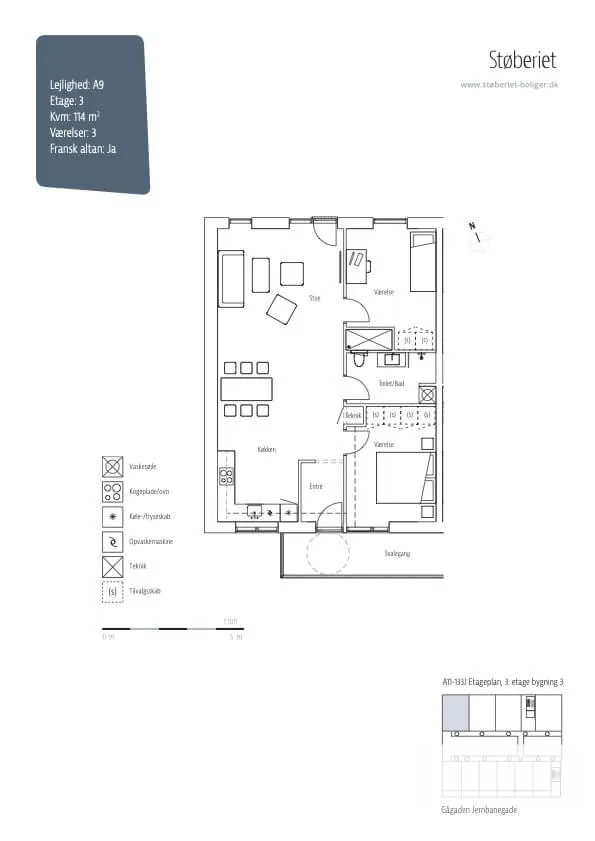 3-room apartment with an elevator in 4800 Nykøbing F image 4