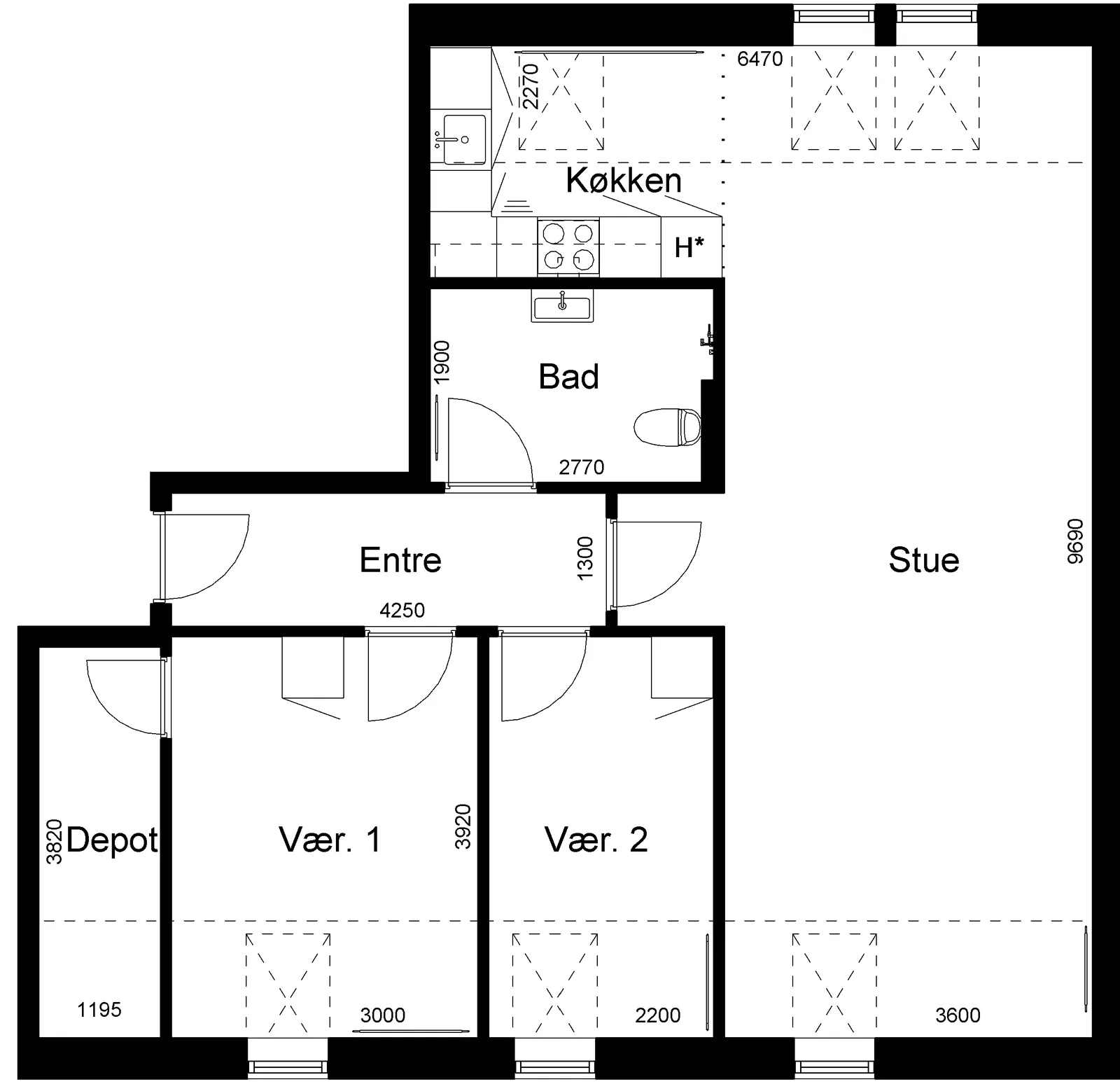 3-room apartment in 6900 Skjern image 2
