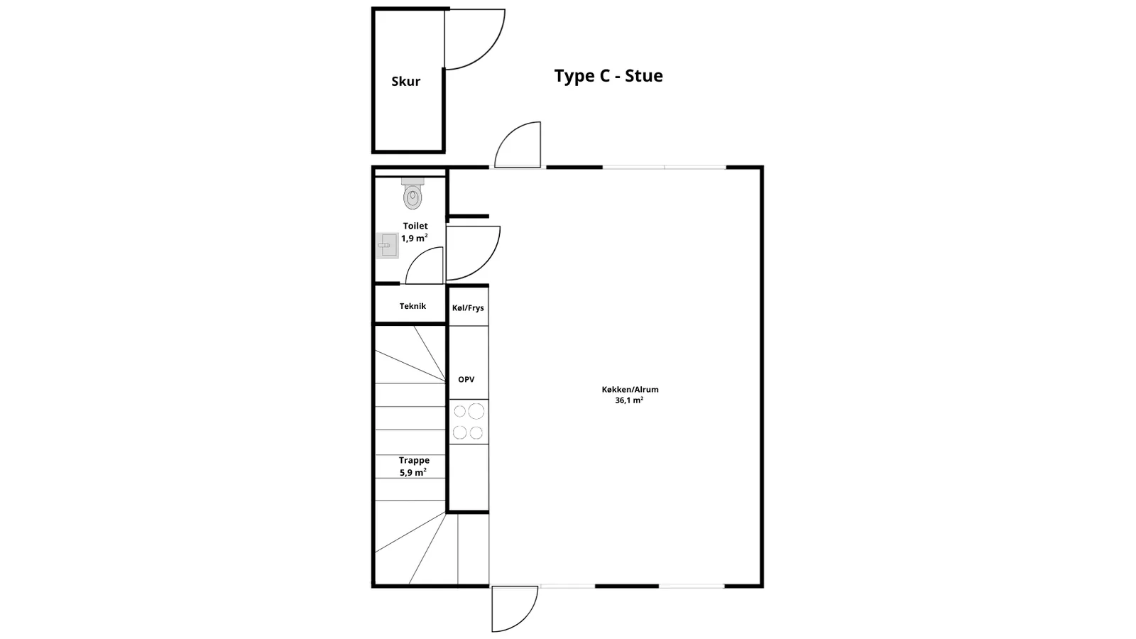 3-værelses rækkehus i 3060 Espergærde billede 4