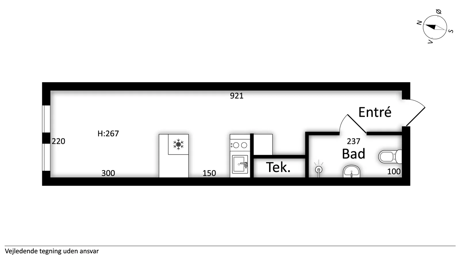 1-værelses lejlighed med elevator i 2750 Ballerup billede 6