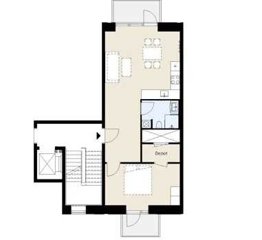 2-room apartment with a balcony in 2610 Rødovre image 3