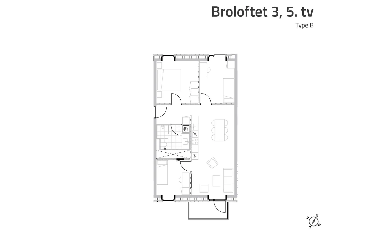 4-værelses lejlighed med elevator i 8240 Risskov billede 3