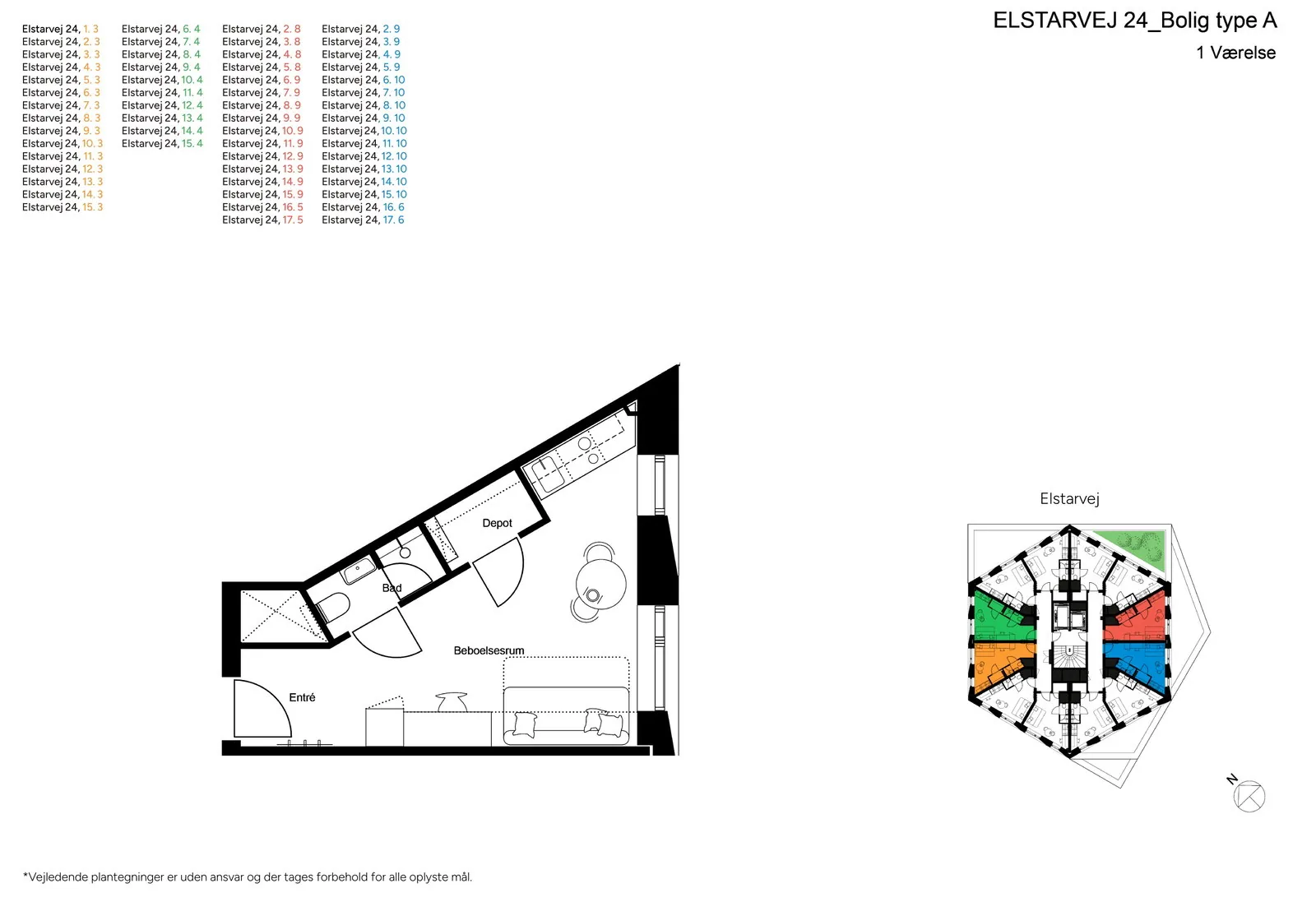 1-room apartment with an elevator in 2500 Valby image 2