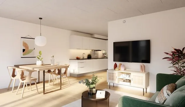 2-værelses rækkehus med parkering i 5800 Nyborg billede 1