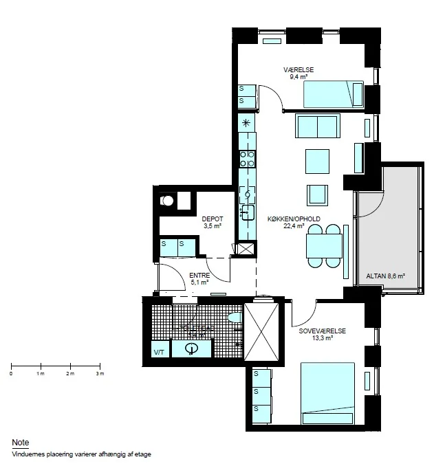 3-room apartment in 2300 København S image 3