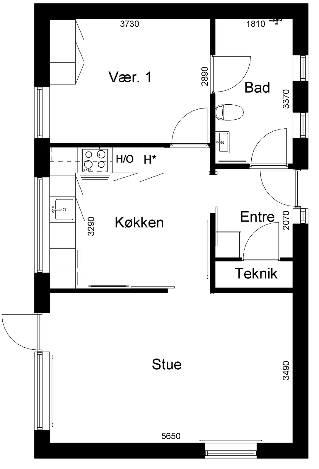 2-værelses rækkehus i 7680 Thyborøn billede 2