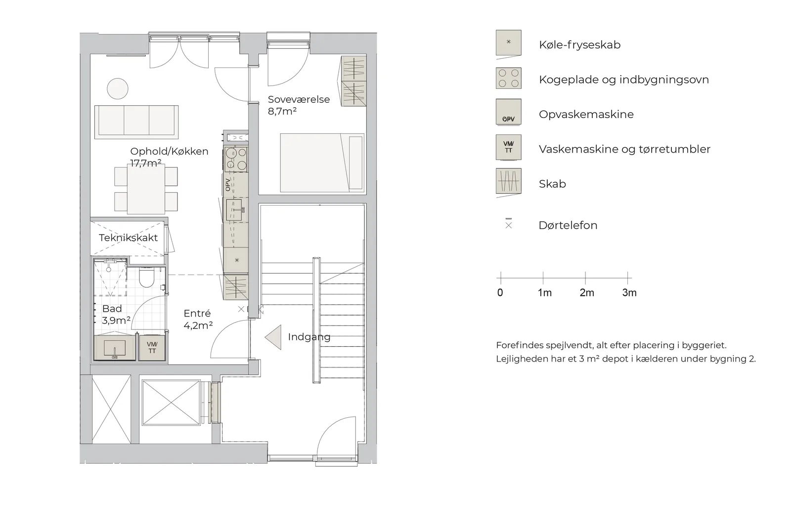 2-room apartment in 8240 Risskov image 3