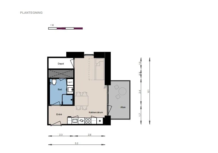 1-room apartment in 2740 Skovlunde image 3