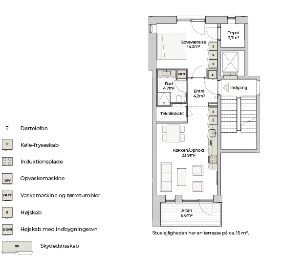 2-room apartment in 8240 Risskov image 3