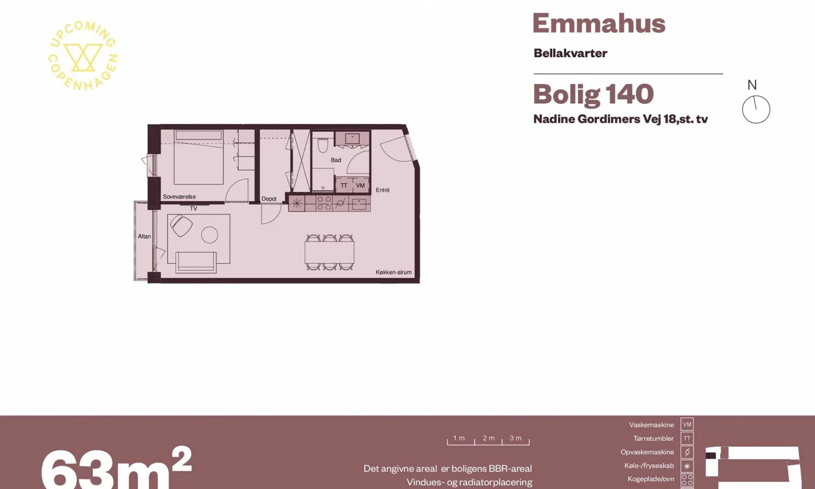 2-værelses lejlighed med elevator i 2300 København S billede 3