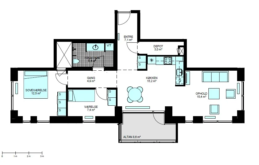 3-room apartment in 2300 København S image 3