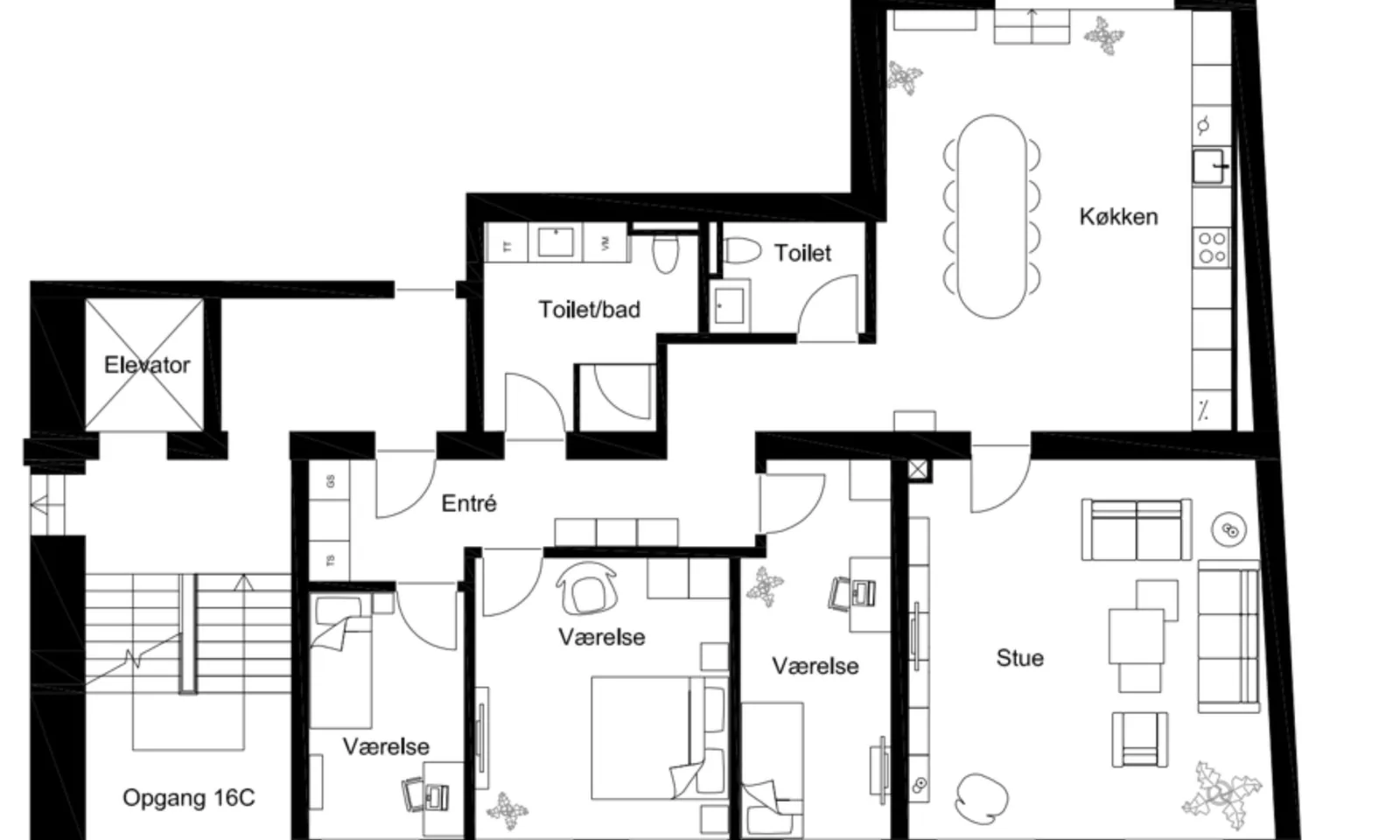 5-room apartment with an elevator in 3400 Hillerød image 3