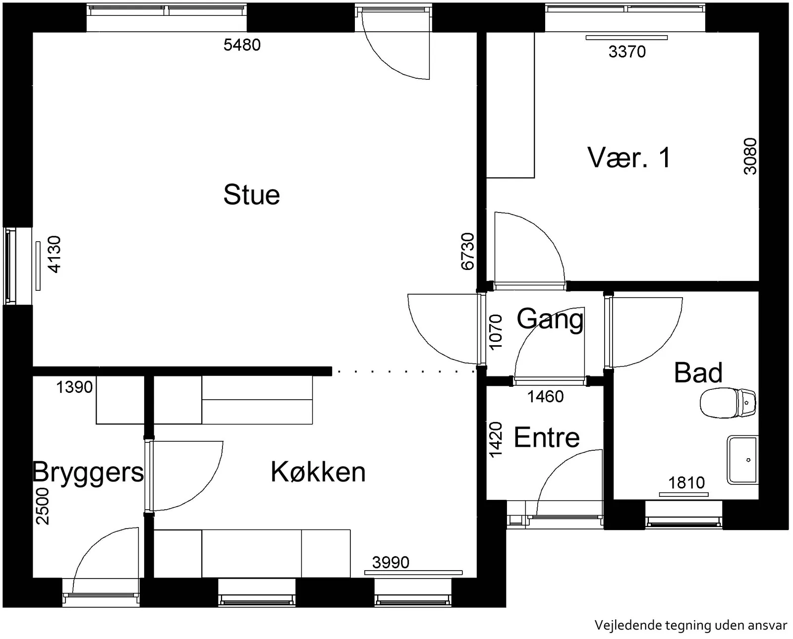 2-værelses rækkehus i 7860 Spøttrup billede 1