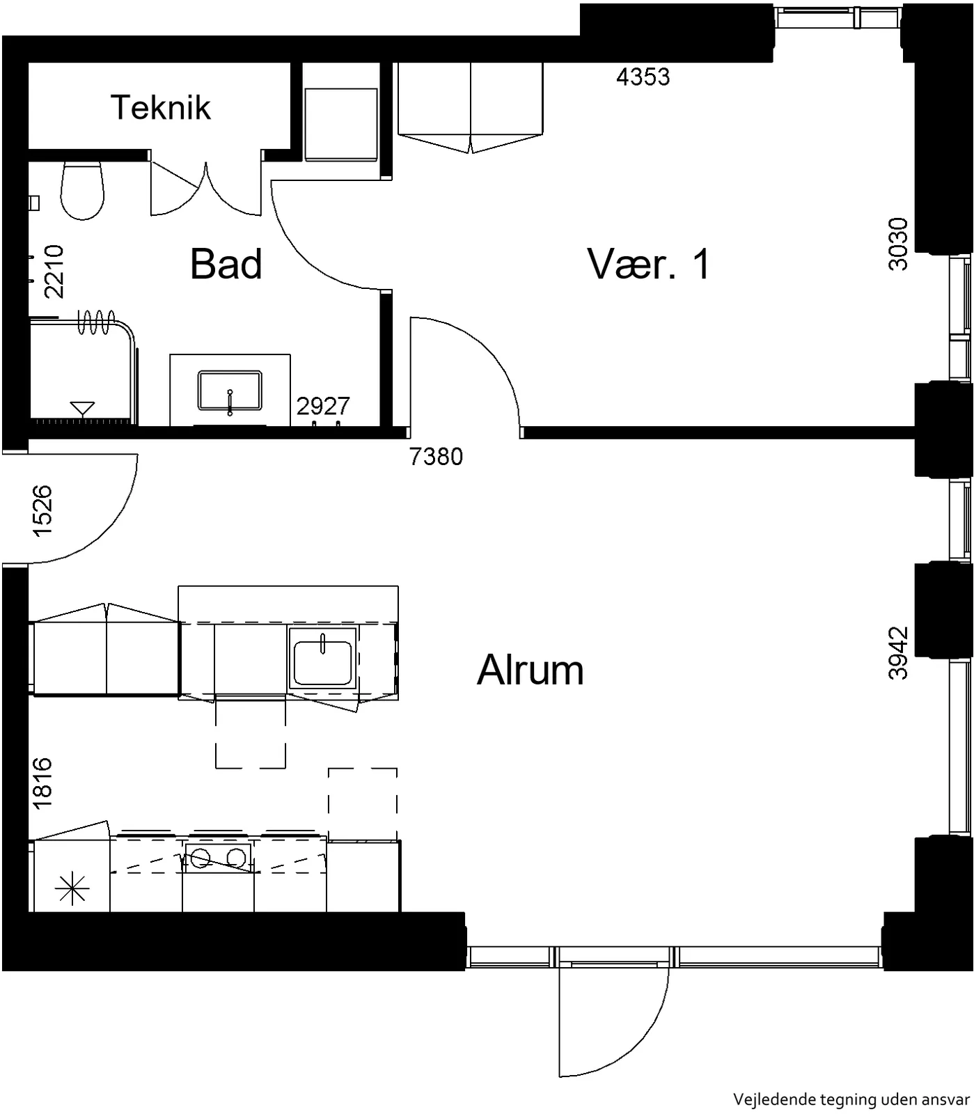 2-room apartment in 6920 Videbæk image 2